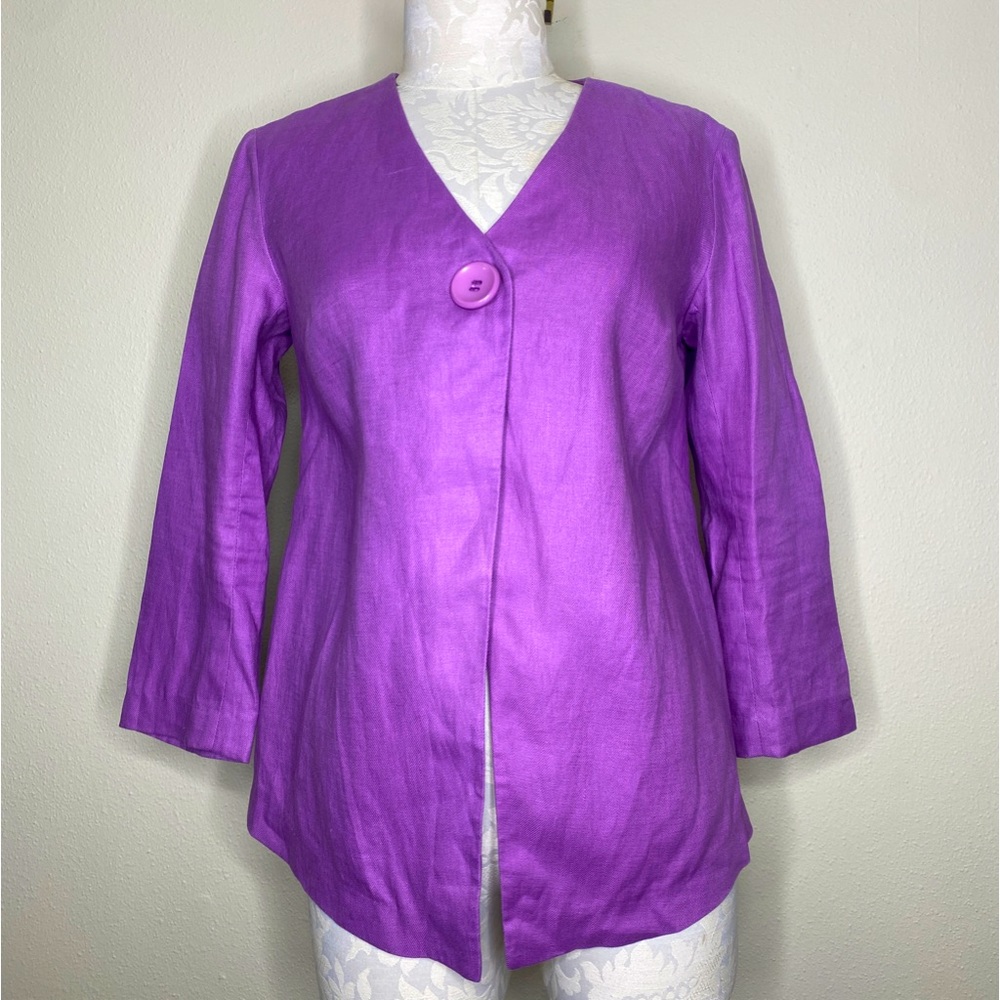 LAFAYETTE 148 New York Lilac 100% Linen Blazer